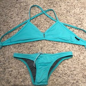 Both top and bottoms swim suit